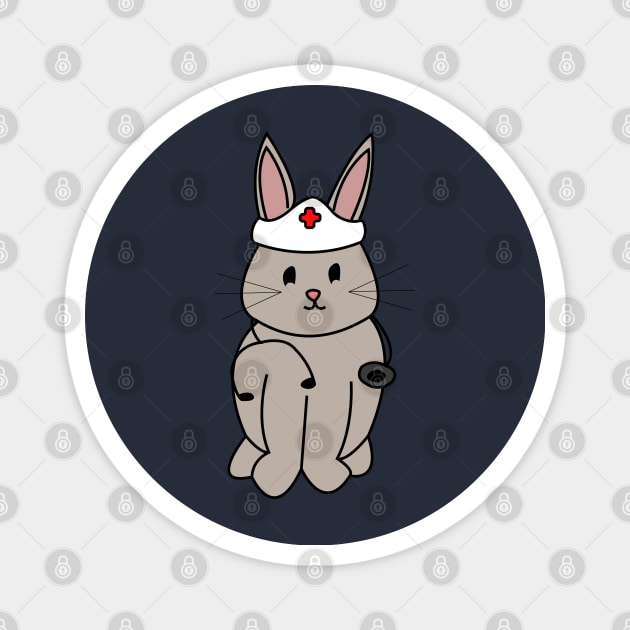 Nurse Rabbit Magnet by Viaful